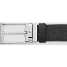 Montblanc Textured Leather Reversible Belt, Black/Brown