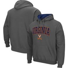 Colosseum Men Charcoal Virginia Cavaliers Arch & Logo 3.0 Pullover Hoodie