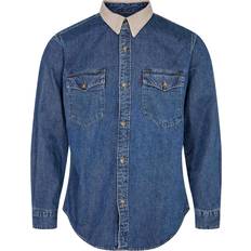 Men - Viscose Shirts Levi's denim shirt in wash with cord collared