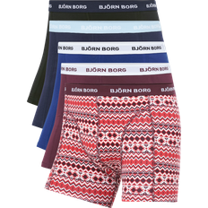 Björn Borg Men's Underwear Björn Borg 5-pack Boxers Navy/red Retro Mix Flerfargad, Kalsonger & och färg