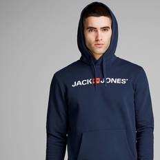 Jack & Jones Men Jumpers Jack & Jones 'Old School' Logo Hooded Sweatshirt