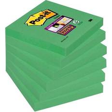 Green Sticky Notes 3M Post-it Super Sticky Notes 76 x 76mm Asparagus 654-6SS-AW