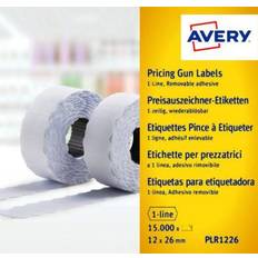 Avery Dennison Single-Line Price Marking Label 12x26mm White Pack of