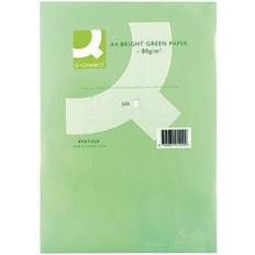 Q-CONNECT Bright Green Coloured A4 Copier Paper 80gsm Ream KF01429