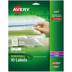 Avery Removable Inkjet/Laser ID Labels, 1/2 x 1-3/4, White, 2000/Pack