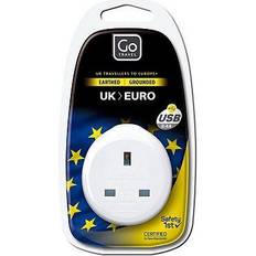 Go Travel Adaptor plus USB UK-EU