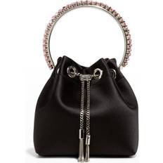 Jimmy Choo Bon Bon Satin Bucket Bag Black