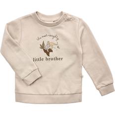 1-3M Sweatshirts Children's Clothing That's Mine Kellie Little Brother Sweatshirt - Grey/Oatmeal
