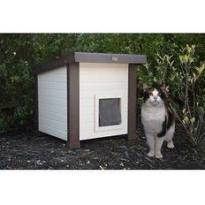 New Age Pet Raised Outdoor Covered Cat House Shelter