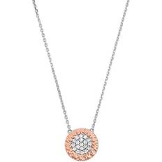 Michael Kors Brilliance Necklace - Silver/Rose Gold/Transparent
