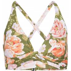 Seafolly Paradise Garden Wrap Front Bikini Top Avocado