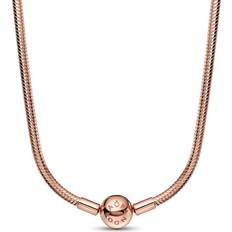 Pandora Moments Snake Chain Necklace - Rose Gold