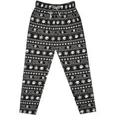 White - Women Pyjamas Nightmare Before Christmas Mens Jack Skellington Pyjama Bottoms (Black/White)
