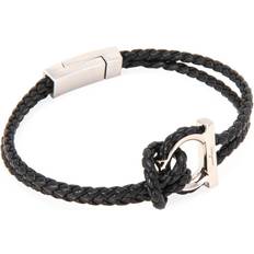 Ferragamo Double Woven Bracelet - Silver/Black