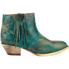 Turquoise - Women Boots Ferrini Ladies Round Toe Bootie