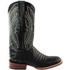 Ferrini Belly Caiman Square Toe Cowboy Boots 2E