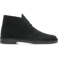 Low Heel Chukka Boots Clarks Desert Boot - Black Suede