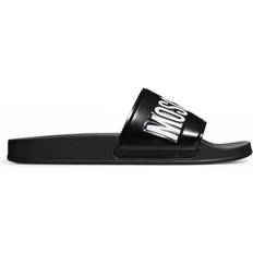 Moschino Logo Slide - Black