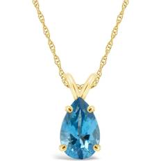 Macy's Pendant Necklace - Gold/Topaz