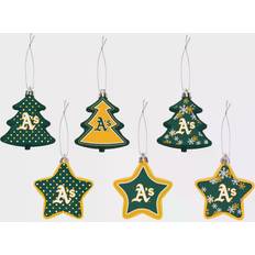 NBA Sports Fan Products Foco Brooklyn Nets Shatterproof Tree & Star Ornament Set