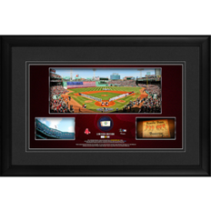 Fanatics Boston Red Sox Framed 10" x 18" Stadium Panoramic Collage with a Piece of Game-Used Baseball - Limited Edition of 500