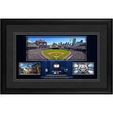 Fanatics Detroit Tigers Framed 10" x 18" Stadium Panoramic Collage with a Piece of Game-Used Baseball - Limited Edition of 500