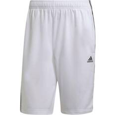 Adidas Primegreen Essentials Warm-Up 3-Stripes Shorts - White/Black