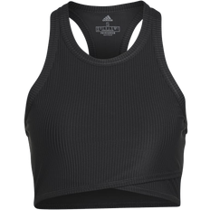 Adidas Women's Yoga Studio Wrapped Rib Tank Top - Black