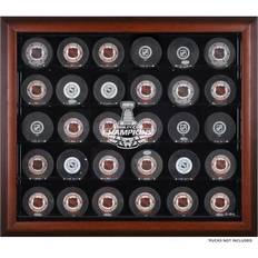 Fanatics Washington Capitals Stanley Cup Champions Mahogany Framed 30-Puck Logo Display Case 2018