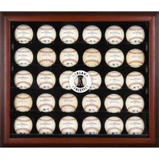 Fanatics Oakland Athletics Logo Mahogany Framed 30 Ball Display Case