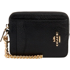 Coach Zip Card Case - Gold/Black