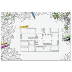 Sigel Adult Coloring HO580 Desk pad Blank Black/white (W x H) 595 mm x 410 mm