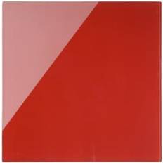 Red Glass Boards Bi-Office Glass Memo Tile Board Red 48