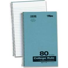 Oxford Tops Kraft Notebooks Collg Ruled 9-1/2 x6 80 Shts Blue 65121