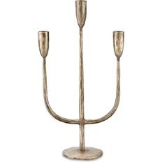 Nkuku Mbata Brass Candelabra Antique Brass Candlestick