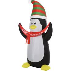 Homcom Inflatable Penguin & Christmas Banner Decoration 243cm