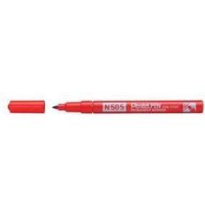 Pentel N50S Fine Bullet Point Permanent Marker Red (12 Pack)