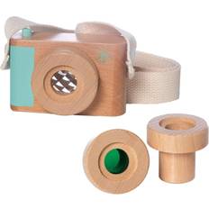 Manhattan Toy Role Playing Toys Manhattan Toy Company Natural Historian Wooden Camera Pretend Time Play and Kaleidoscope Lenses