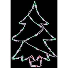 Glass Christmas Trees Vickerman Green LED Tree Window Decor Christmas Tree