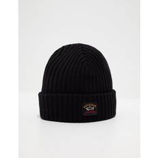 Best Beanies Paul & Shark Ribbed Wool Beanie with Iconic Badge