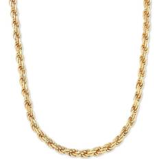 Gold 18k Macy's Rope Link Chain Necklace - Gold