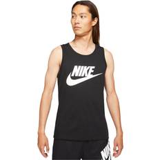 Men - Yellow Tank Tops Nike Sportswear Icon Futura Sleeveless T-shirt Regular Man