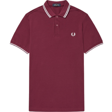 Best Polo Shirts Fred Perry Twin Tipped Polo Shirt - Burgundy