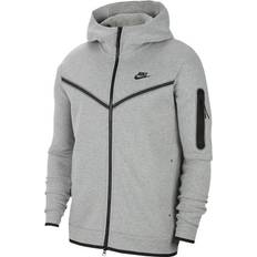 Nike Men Tops Nike Sportswear Tech Fleece Full-Zip Hoodie Men - Dark Grey Heather/Black