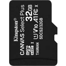 32 GB - microSDHC Memory Cards & USB Flash Drives Kingston Canvas Select Plus microSDHC Class 10 UHS-I U1 V10 A1 100MB/s 32GB +Adapter