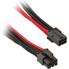 Silverstone Technology SSTPP07IDE6BR 6-pin PCIe to 6-pin PCIe Cable 25 cm-Black Red