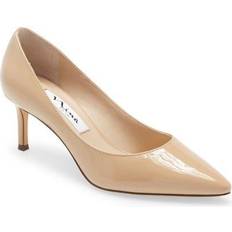 Nina 60 Pointy - Crystal Patent Latte Nude