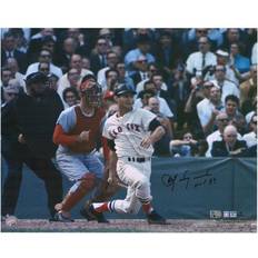 Fanatics Carl Yastrzemski Boston Red Sox Autographed 1967 World Series Hitting Photograph with HOF 89 Inscription
