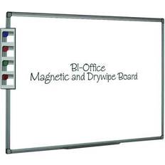 Blue Glass Boards Bi-Office Aluminium Finish Magnetic Whiteboard 600x450mm