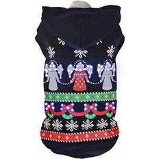 Petlife LED Patterned Holiday Hooded Dog Costume Sweater